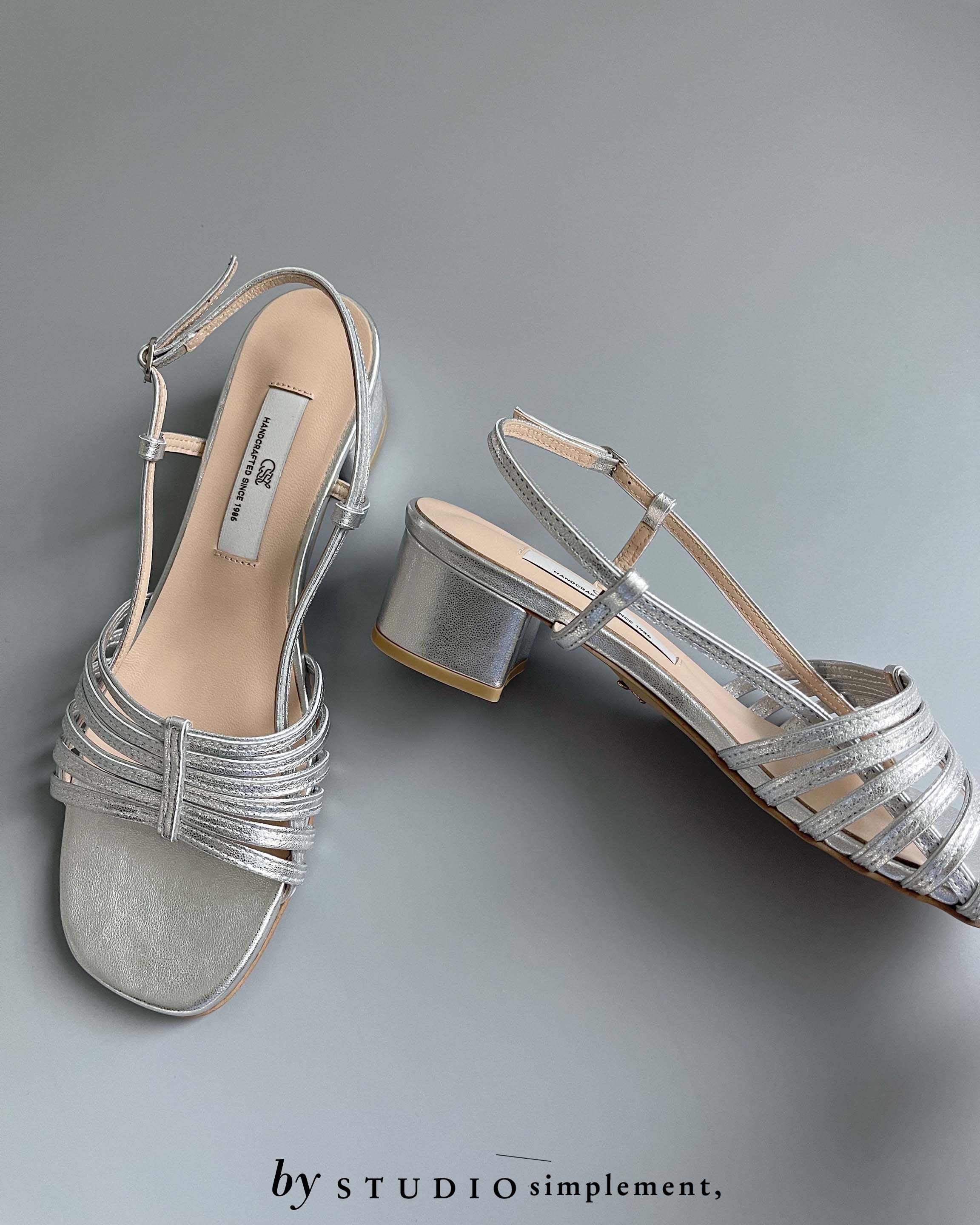 Sandals by Ssimplement, - silver